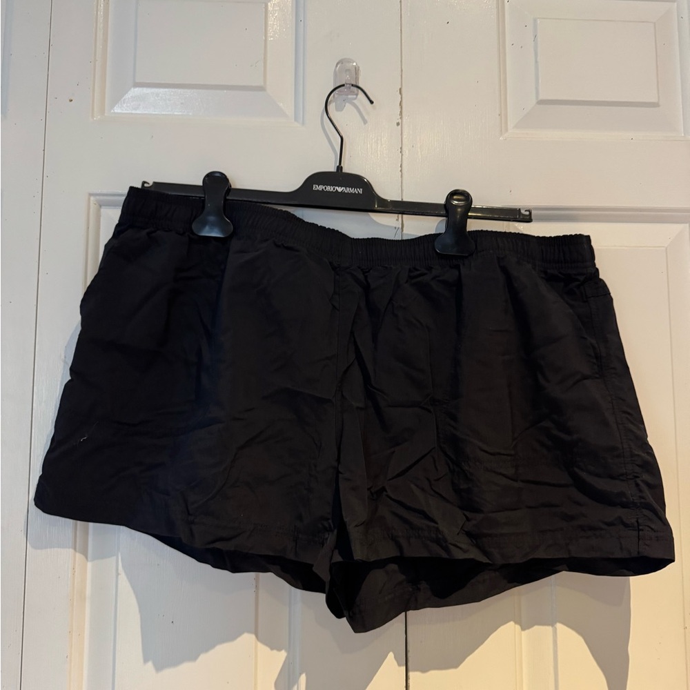Columbia Black Athletic Elastic-Waist Shorts